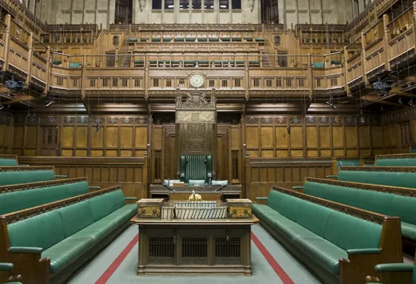 House of Commons chamber, UK Parliament